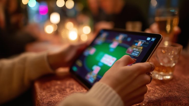 Layar pertandingan Dota 2 di aplikasi mobile 555five dengan statistik tim dan pasar pertaruhan